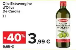 Carrefour Olio Extravergine d'Oliva De Carolis offerta