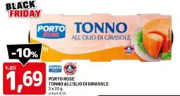 DPiù PORTO ROSE TONNO ALL'OLIO DI GIRASOLE offerta