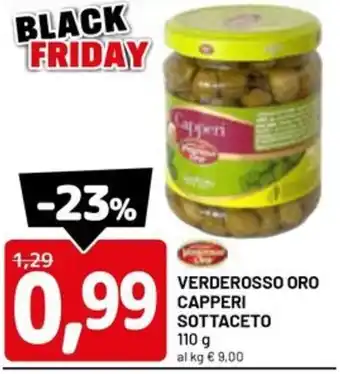 DPiù Verderosso oro capperi sottaceto offerta