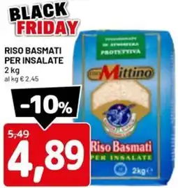 DPiù Riso basmati per insalate offerta