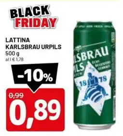 DPiù Lattina karlsbrau urpils offerta