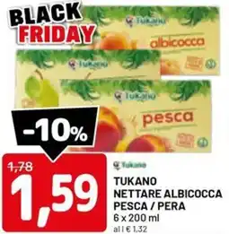 DPiù Tukano nettare albicocca pesca / pera offerta