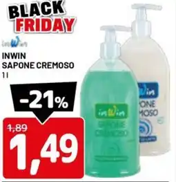 DPiù Inwin sapone cremoso offerta
