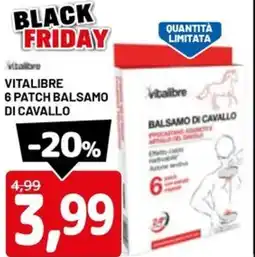 DPiù Vitalibre 6 patch balsamo di cavallo offerta