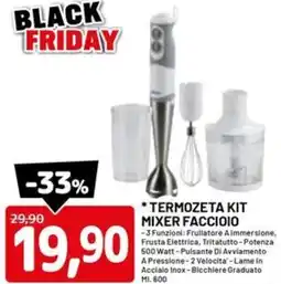 DPiù Termozeta kit mixer faccioio offerta