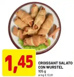 DPiù Croissant salato con wurstel offerta