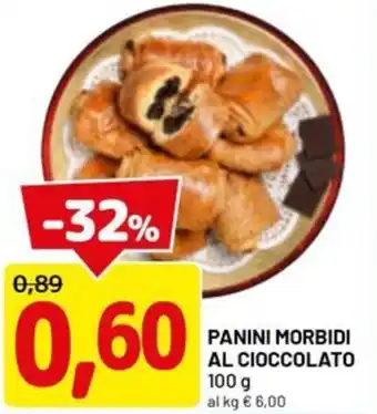 DPiù Panini morbidi al cioccolato offerta