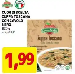 DPiù Cuor di scelta zuppa toscana con cavolo nero offerta