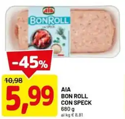 DPiù Aia bon roll con speck offerta