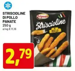 DPiù Striscioline di pollo panate offerta