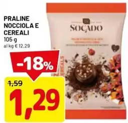DPiù Praline nocciola e cereali offerta