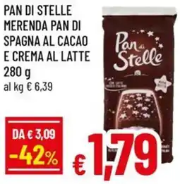 A&O Pan di stelle merenda pan di spagna al cacao e crema al latte offerta