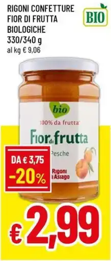 A&O Rigoni confetture fior di frutta biologiche offerta