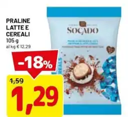 DPiù Praline latte e cereali offerta
