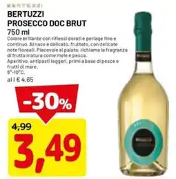 DPiù Bertuzzi prosecco doc brut offerta