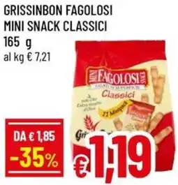 A&O Grissinbon fagolosi mini snack classici offerta