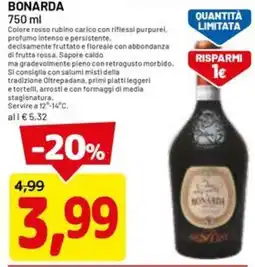DPiù Bonarda offerta