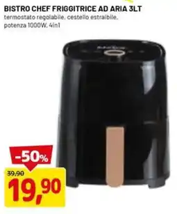DPiù Bistro chef friggitrice ad aria 3lt offerta