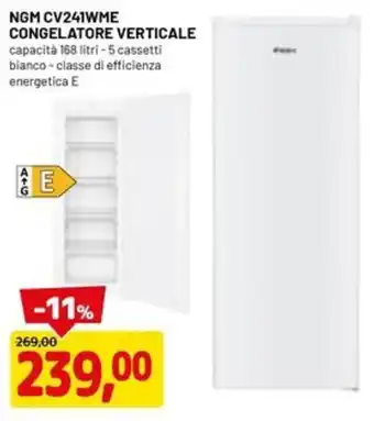 DPiù NGM CV241WME CONGELATORE VERTICALE offerta