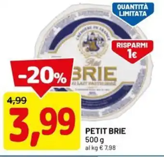 DPiù Petit brie offerta