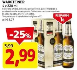DPiù Warsteiner offerta