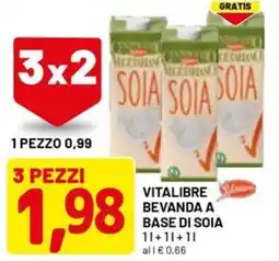 DPiù Vitalibre bevanda a base di soia offerta