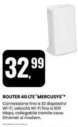 Eurospin Router 4G LTE "MERCUSYS" offerta