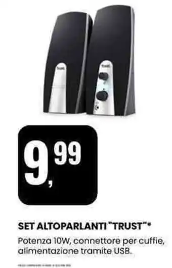 Eurospin Set altoparlanti "TRUST" offerta