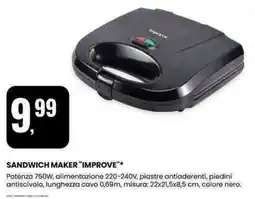 Eurospin Sandwich maker "IMPROVE" offerta