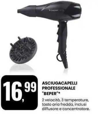 Eurospin Asciugacapelli professionale "BEPER" offerta