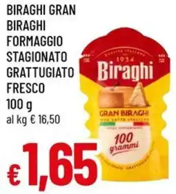A&O Biraghi gran biraghi formaggio stagionato grattugiato biraghi fresco offerta