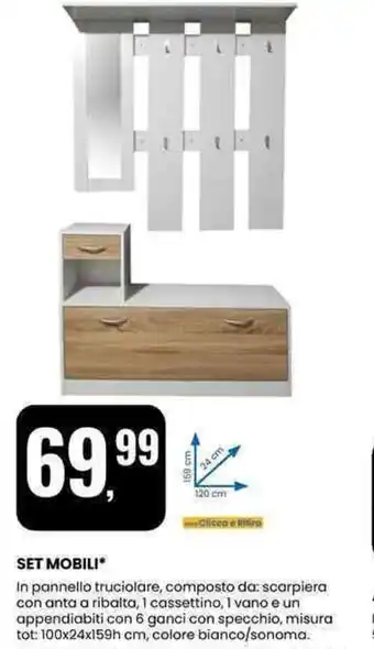 Eurospin Set mobili offerta