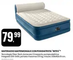 Eurospin Materasso matrimoniale con poggiatesta "INTEX" offerta