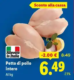 Lidl Petto di pollo intero offerta
