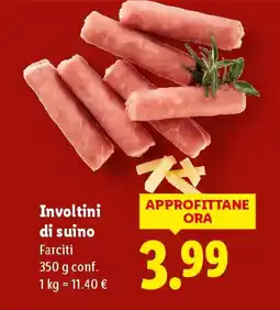 Lidl Involtini di suino offerta