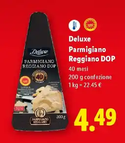 Lidl Deluxe Parmigiano Reggiano DOP offerta
