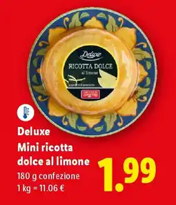 Lidl Deluxe Mini ricotta dolce al limone offerta