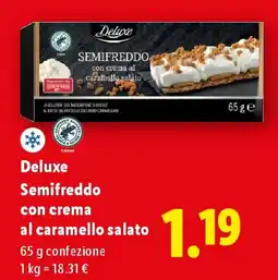 Lidl Deluxe Semifreddo con crema al caramello salato offerta