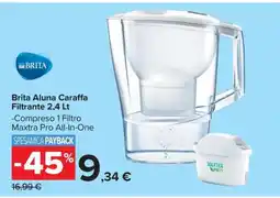 Carrefour Brita Aluna Caraffa Filtrante 2,4 Lt offerta