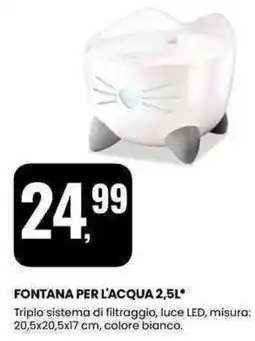 Eurospin Fontana per l'acqua offerta