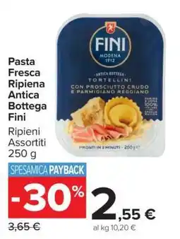 Carrefour Pasta Fresca Ripiena Antica Bottega Fini offerta