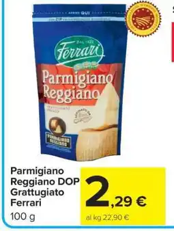 Carrefour Parmigiano Reggiano DOP Grattugiato Ferrari offerta