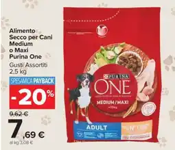 Carrefour Alimento Secco per Cani Medium o Maxi Purina One offerta