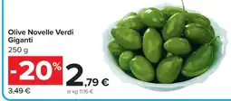 Carrefour Olive Novelle Verdi Giganti offerta