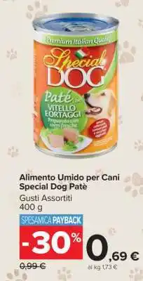 Carrefour Alimento Umido per Cani Special Dog Patè offerta