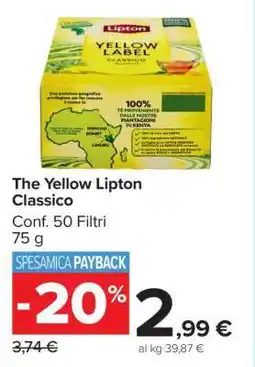 Carrefour The Yellow Lipton Classico offerta