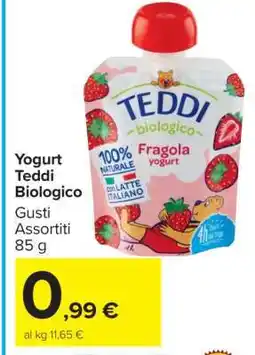Carrefour Yogurt Teddi Biologico offerta