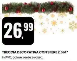 Eurospin Treccia decorativa con sfere offerta