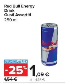 Carrefour Red Bull Energy Drink Gusti Assortiti offerta
