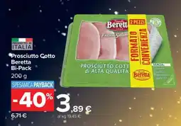 Carrefour Prosciutto Cotto Beretta Bi-Pack offerta